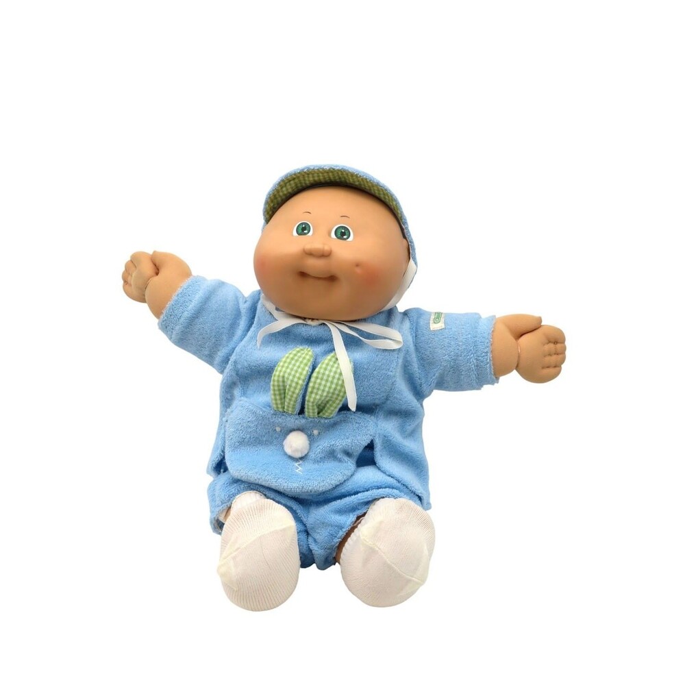 Vintage Cabbage Patch Kids Preemie March of Dimes Doll wBlue Easter Bunny Outfit
